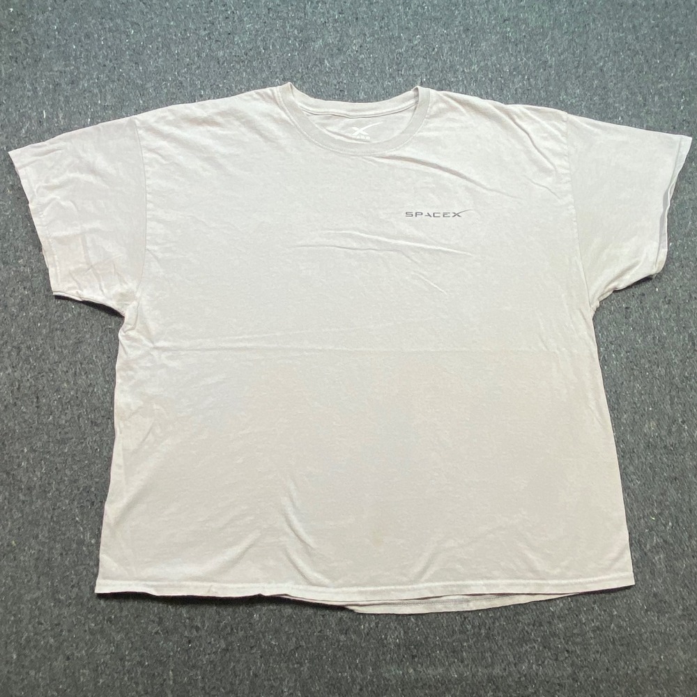 SpaceX Falcon Heavy TShirt Sz 3X‎ Mens Gray Tech Streetwear FH Logo Graphic Tee
